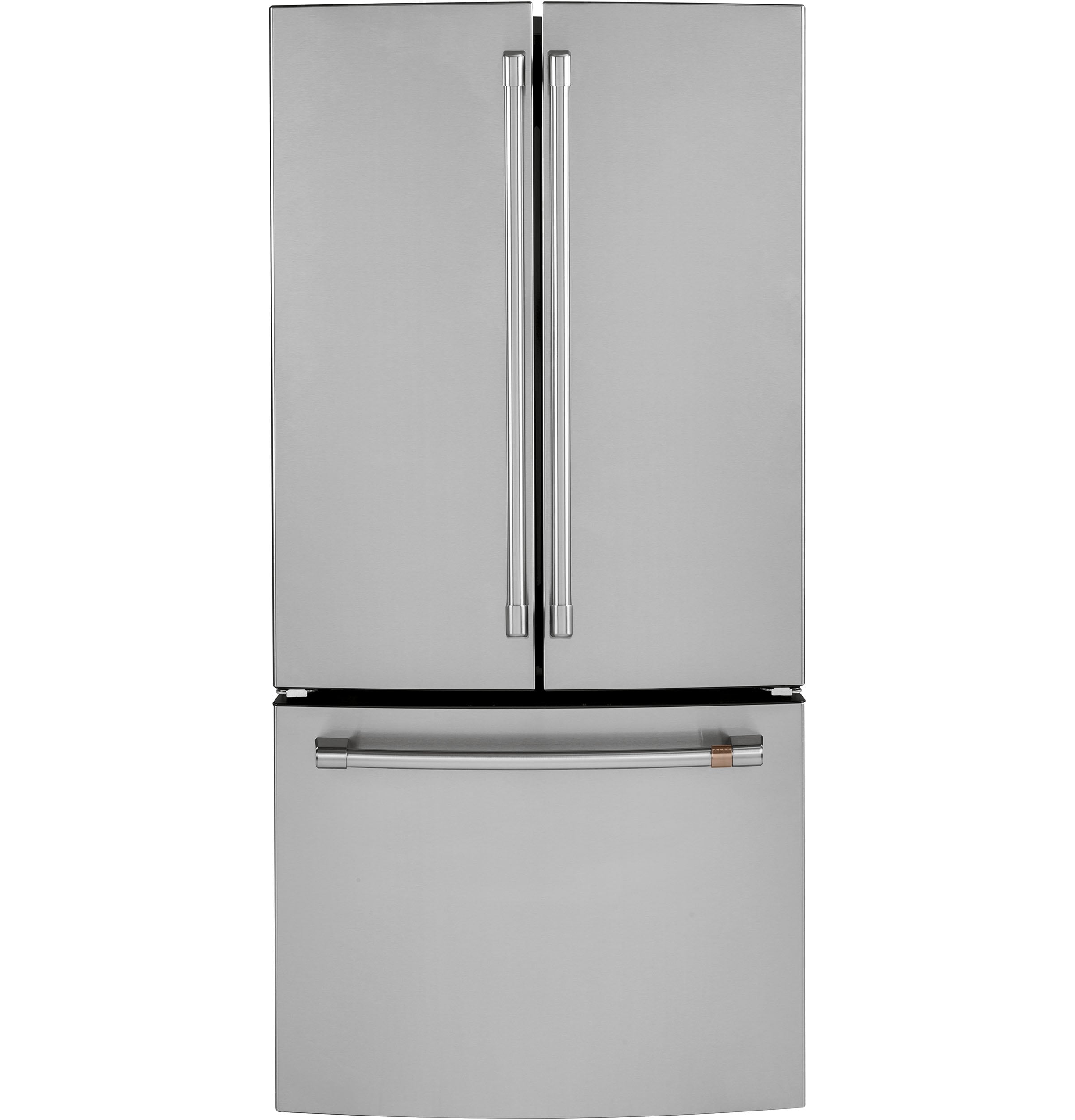 Cafe Counter-Depth 18.6-cu ft 3 -Door French Door Refrigerator with Ice Maker with Water Dispenser ( Stainless Steel ) ENERGY STAR Certified
