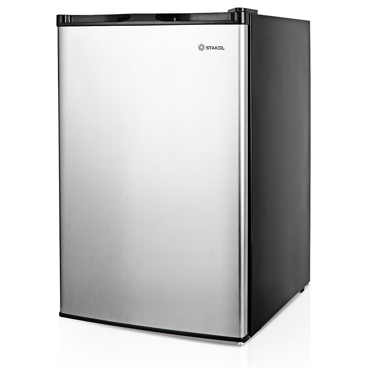 Costway 3-cu ft Mini Fridge with Freezer ( Silver )